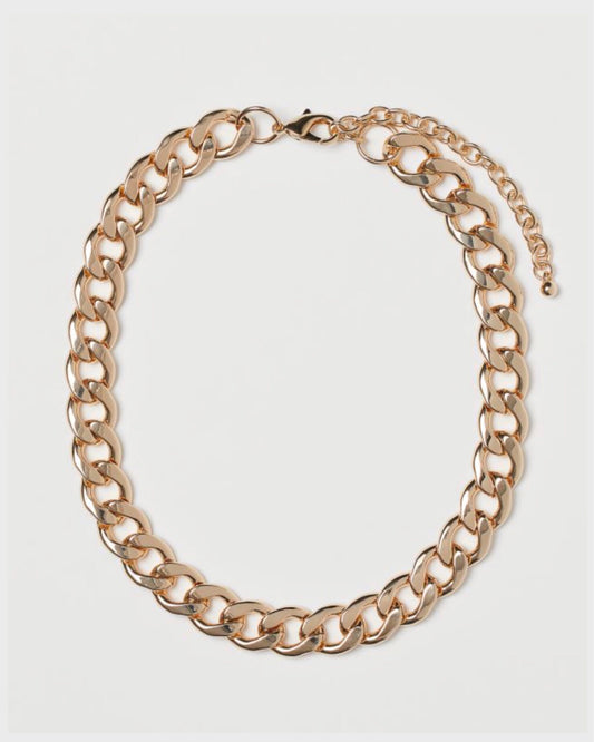 Chunky Short necklace-Gold