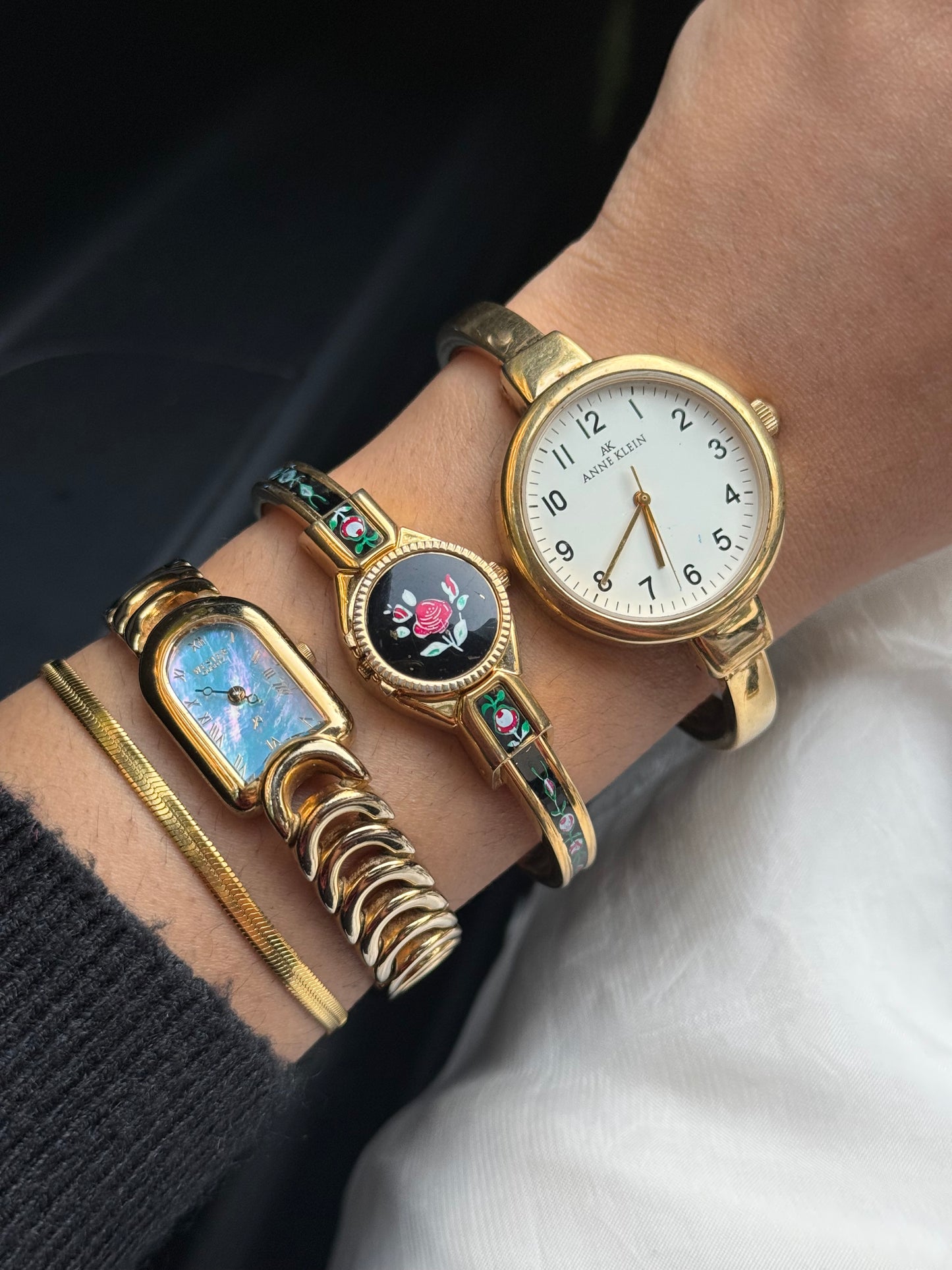ANNE KLEIN bangle watch