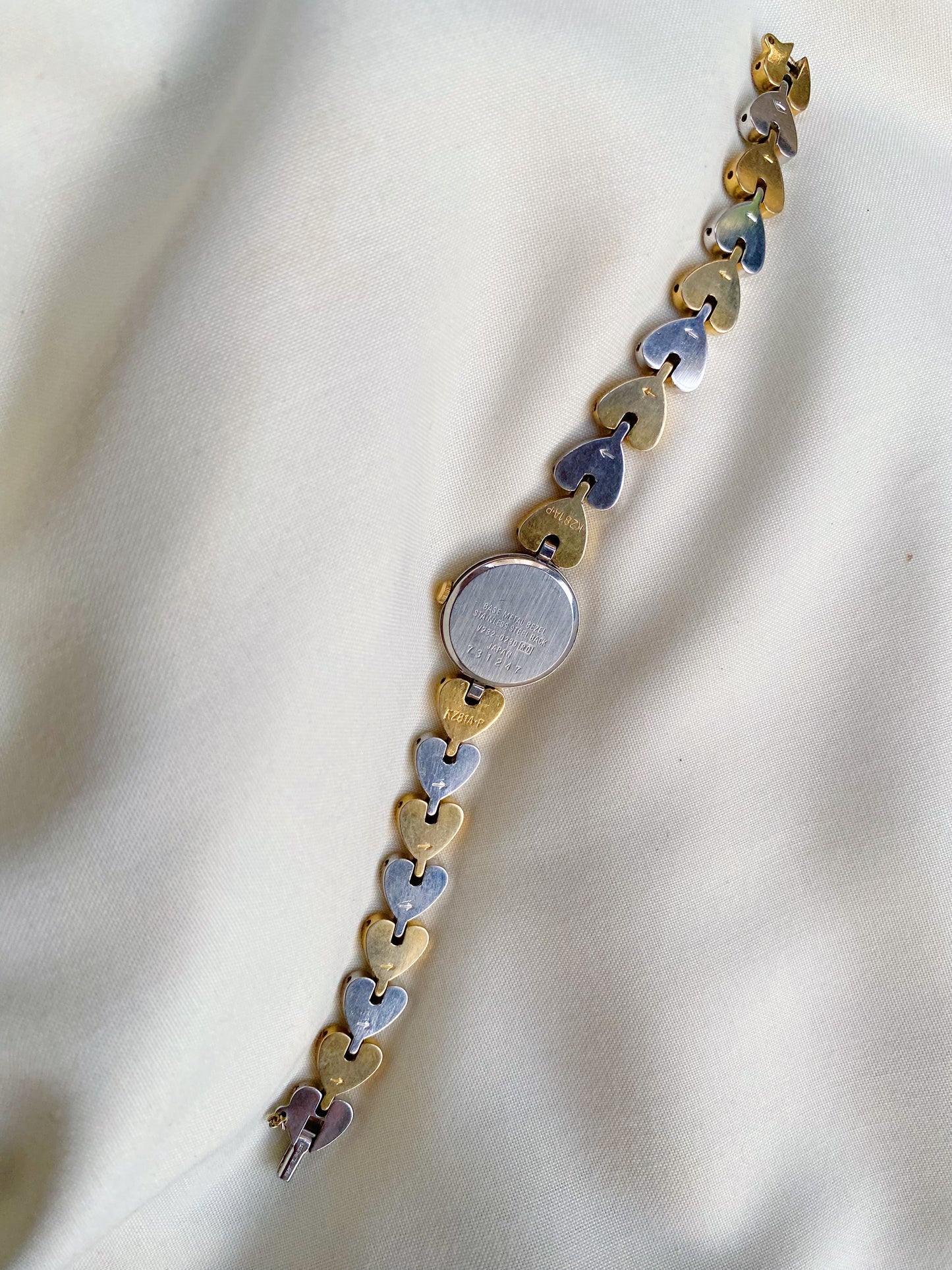 Vintage ALBA heart Two Tone watch