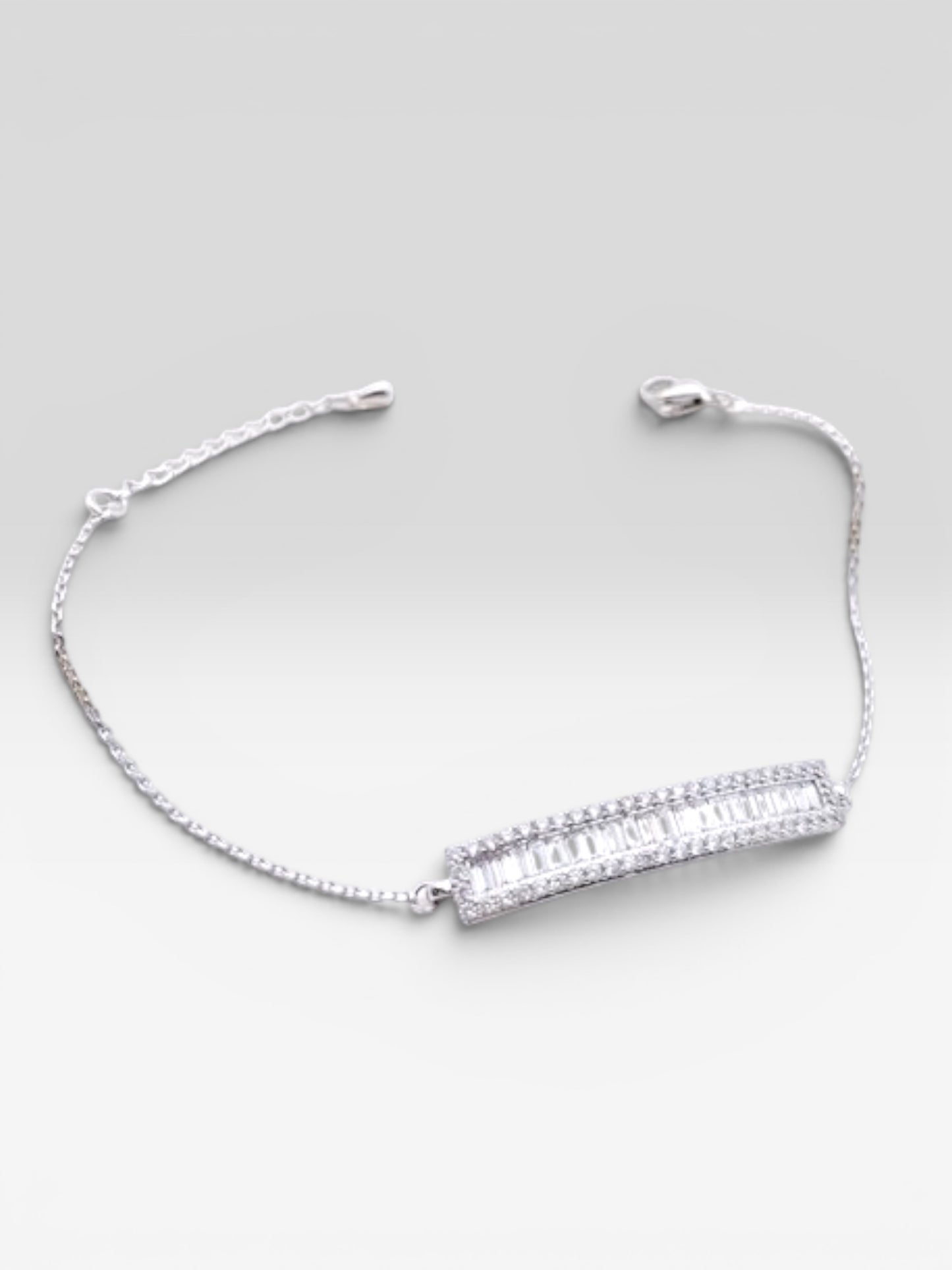 Silver Baguette Bracelet