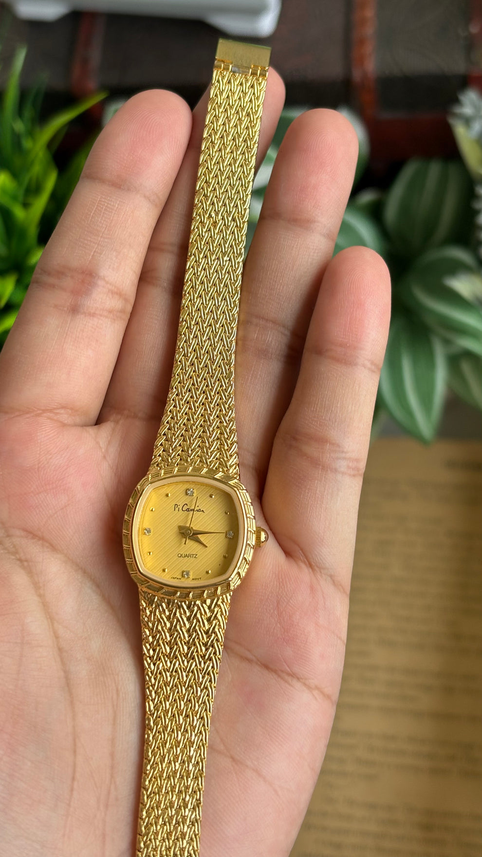 Vintage Pi camian Gold tone watch