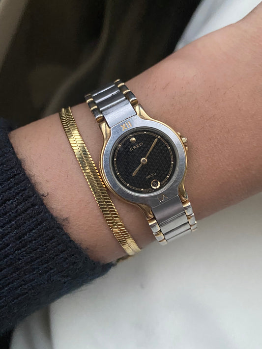Vintage Seiko Creo Two Tone Watch