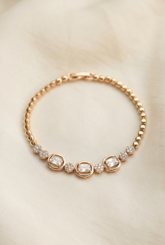 Zirconia & Ball bracelet