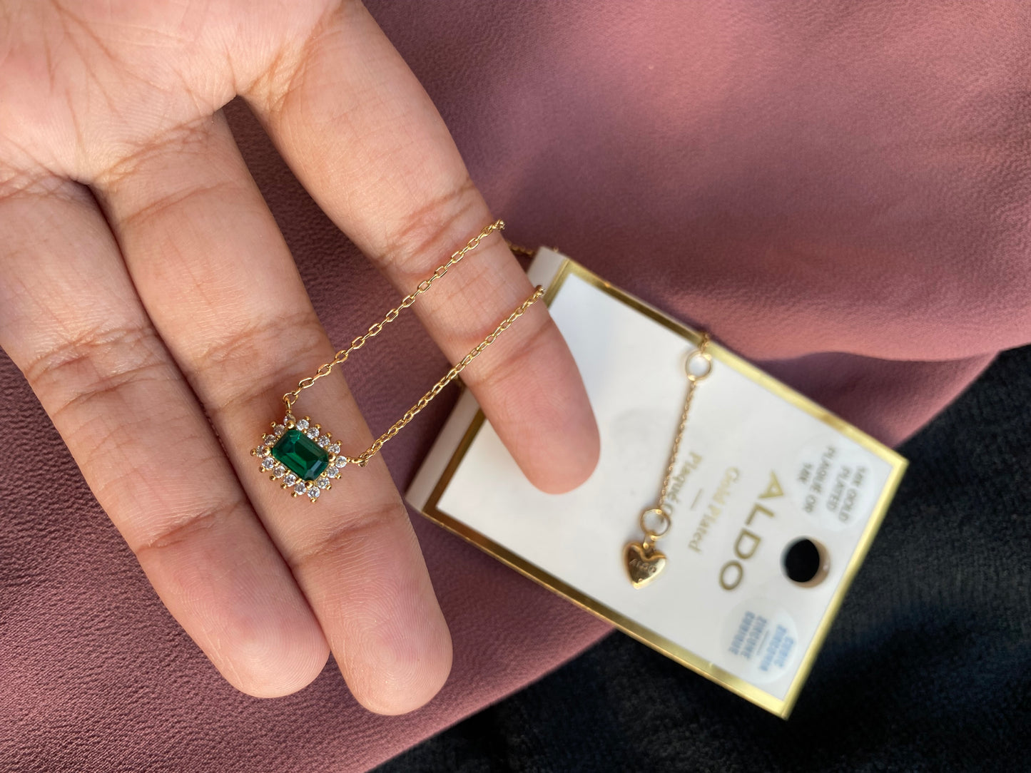 ALDO GP Necklace Emerald