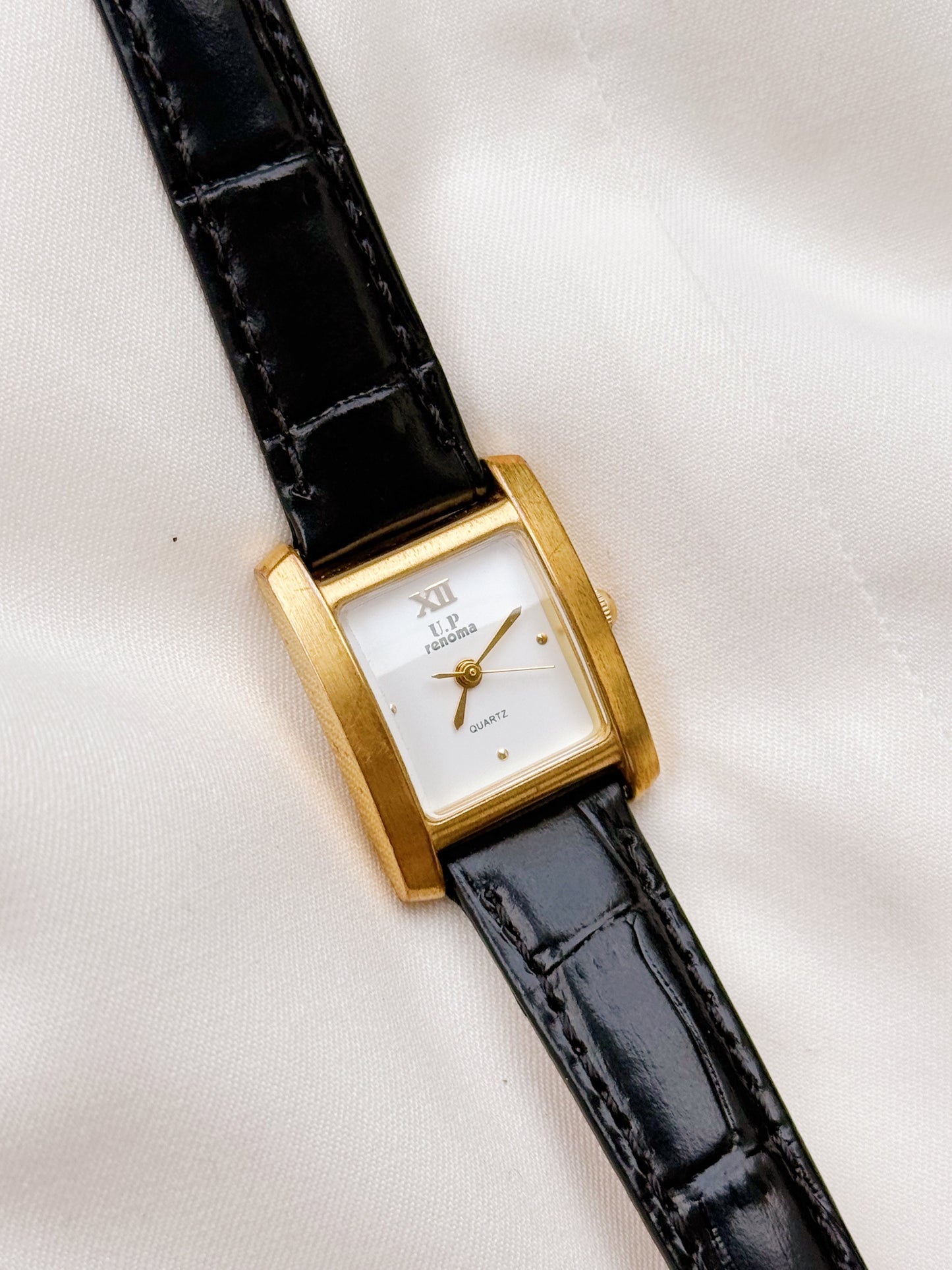 Vintage Renoma Tank Dial watch with leather strap