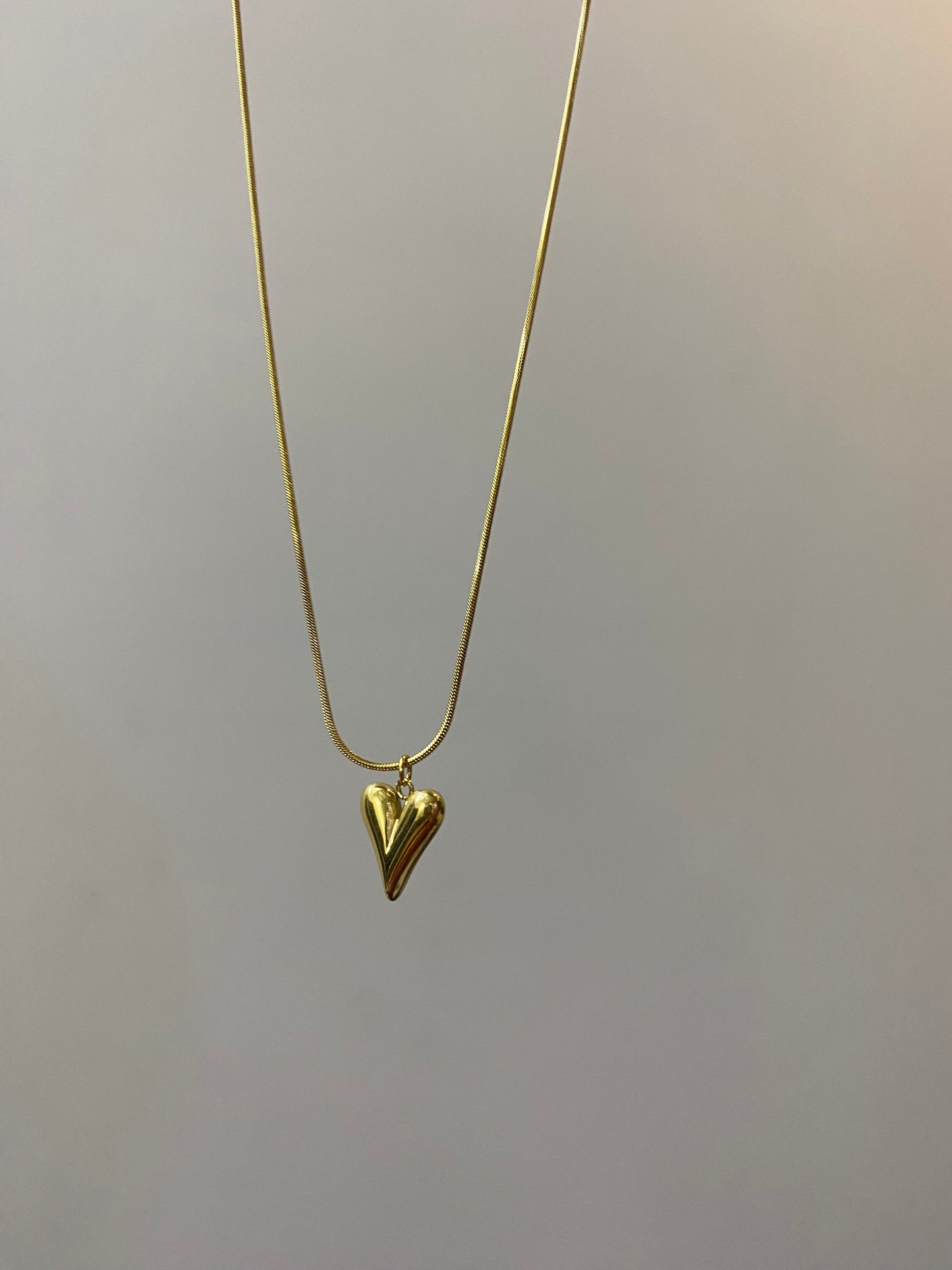 Heart necklace and bracelet
