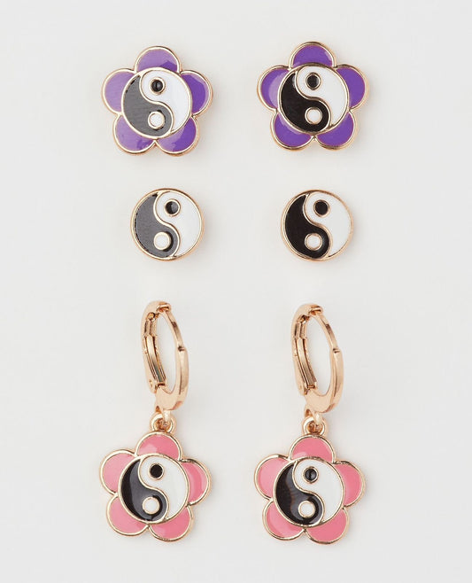 H&M three pack earrings