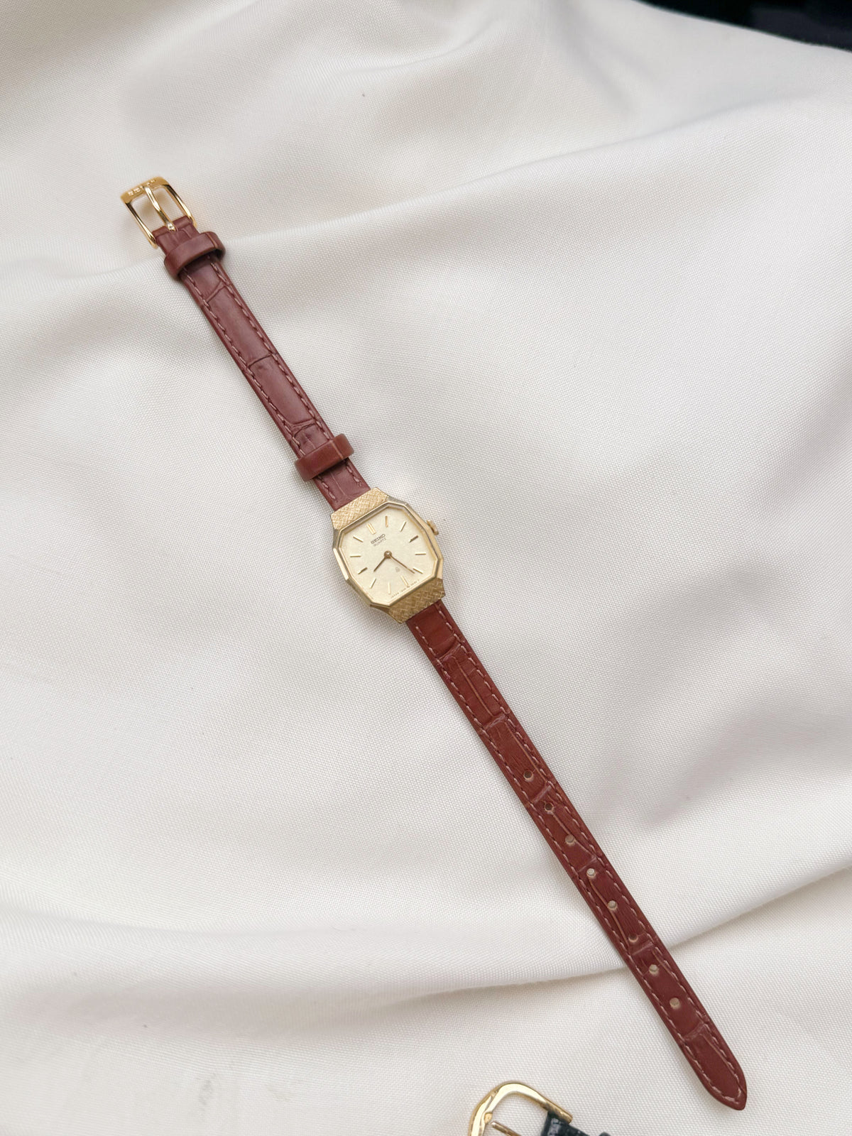 Seiko Rare leather strap watch