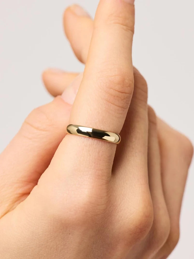 Plain Gold Plated Band Ring