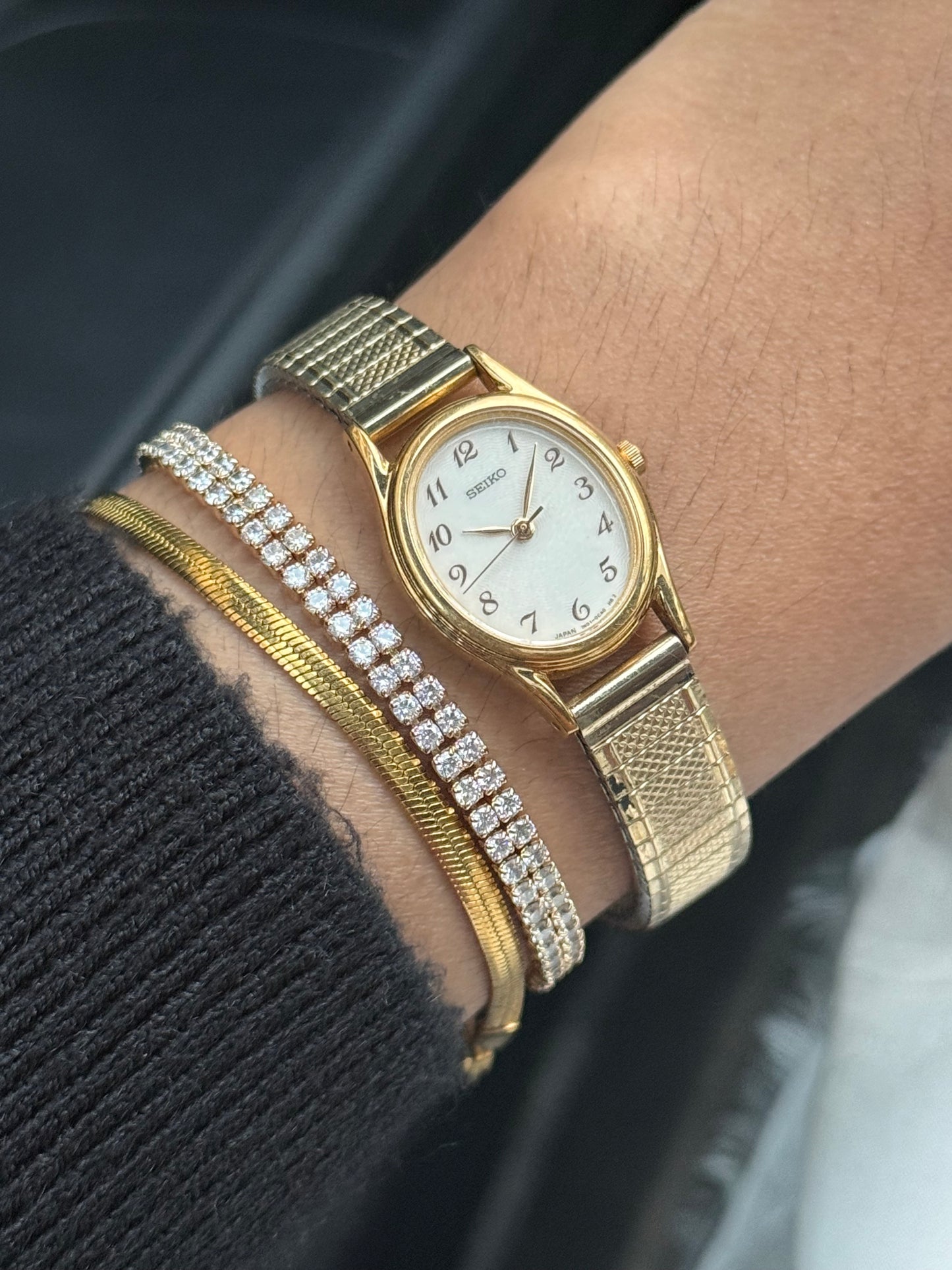 Vintage Seiko Oval Dial Gold plated watch