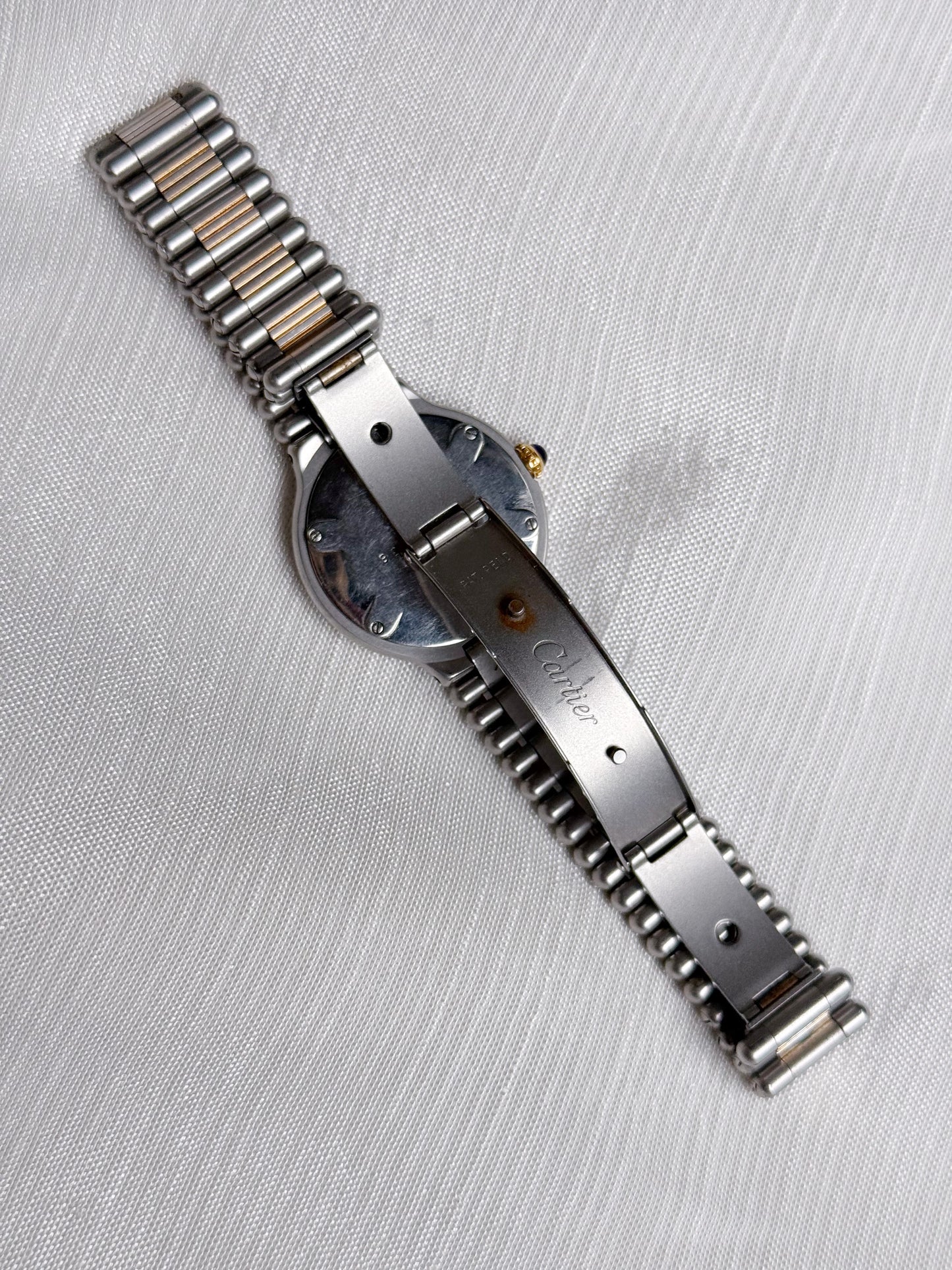 Vintage Must de Cartier 21, Two Tone and Stainless steel watch for women