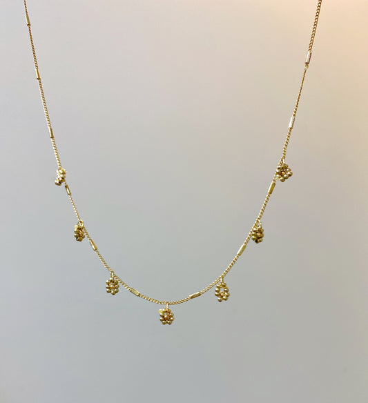 H&M Dangling flower necklace