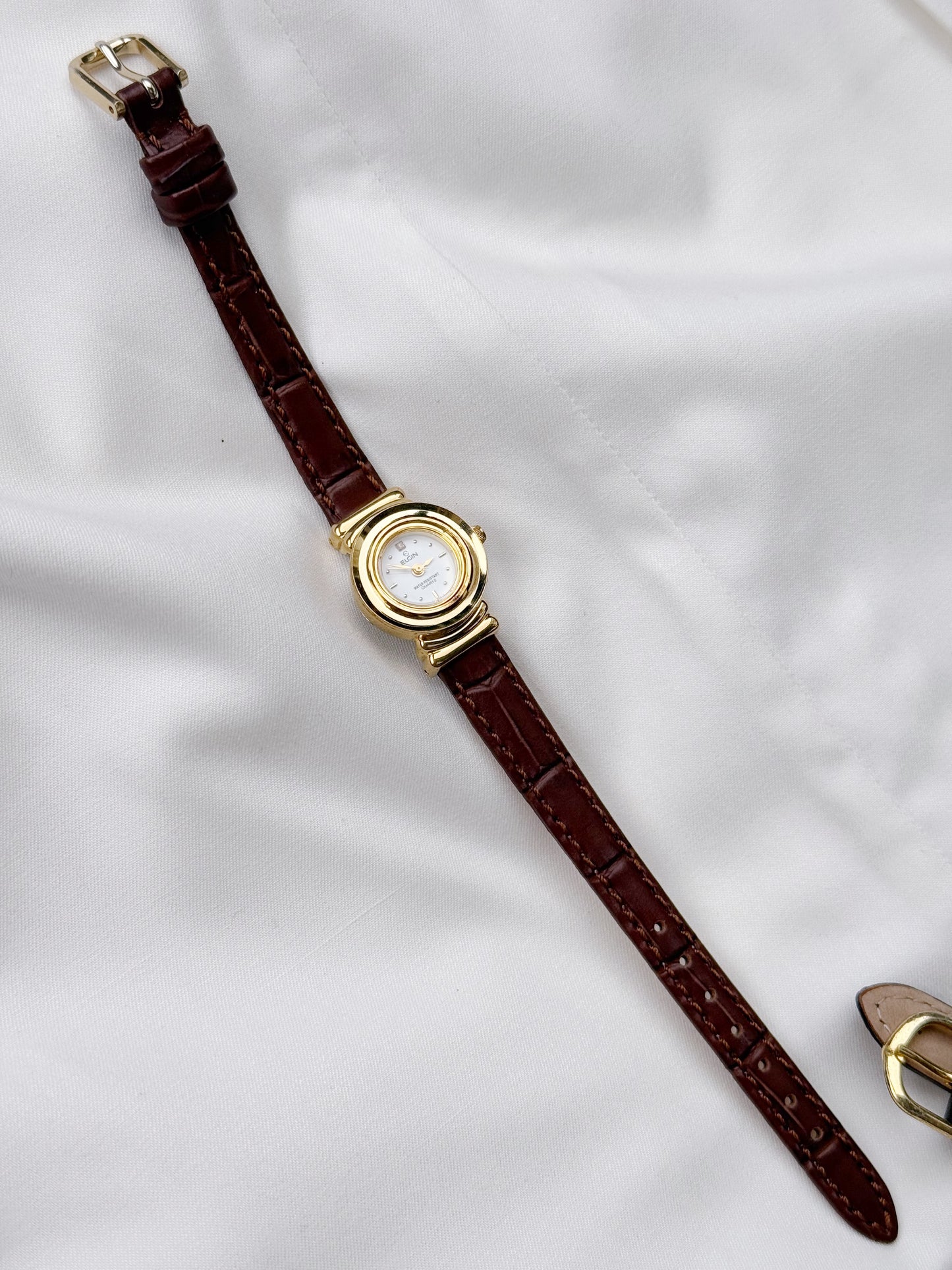 Anne Klein Rare small dial leather strap watch