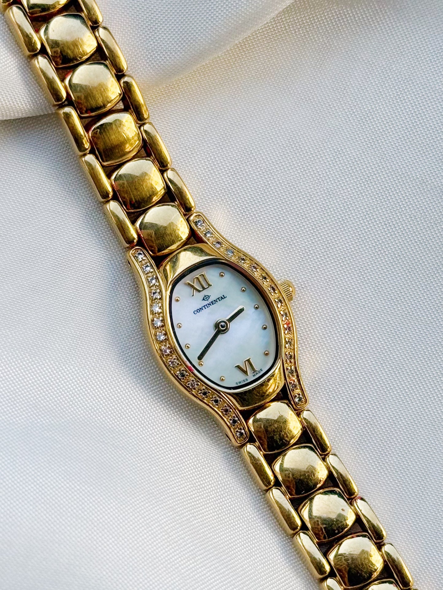 Continental Swiss vintage watch with stones