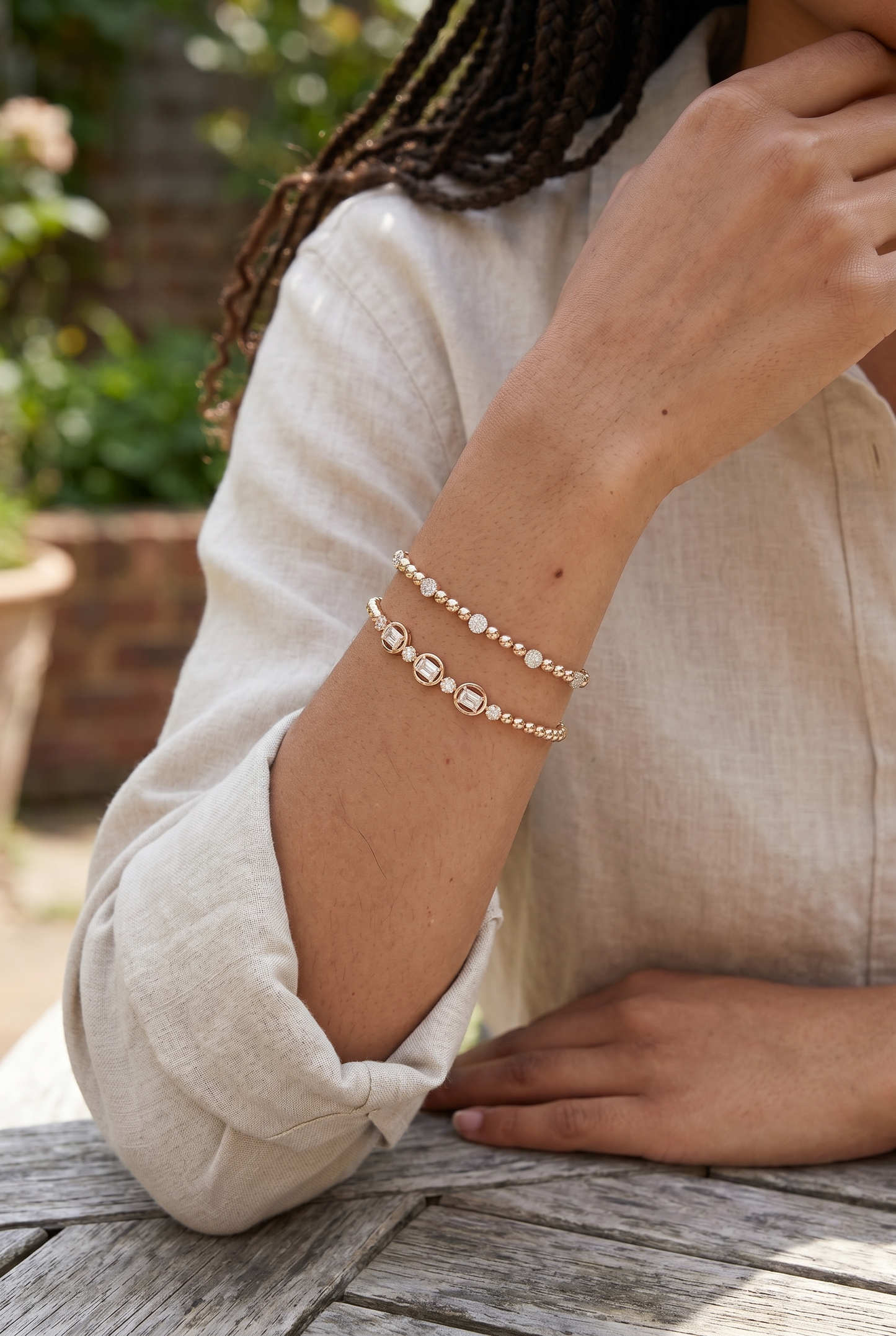 Zirconia & Ball bracelet