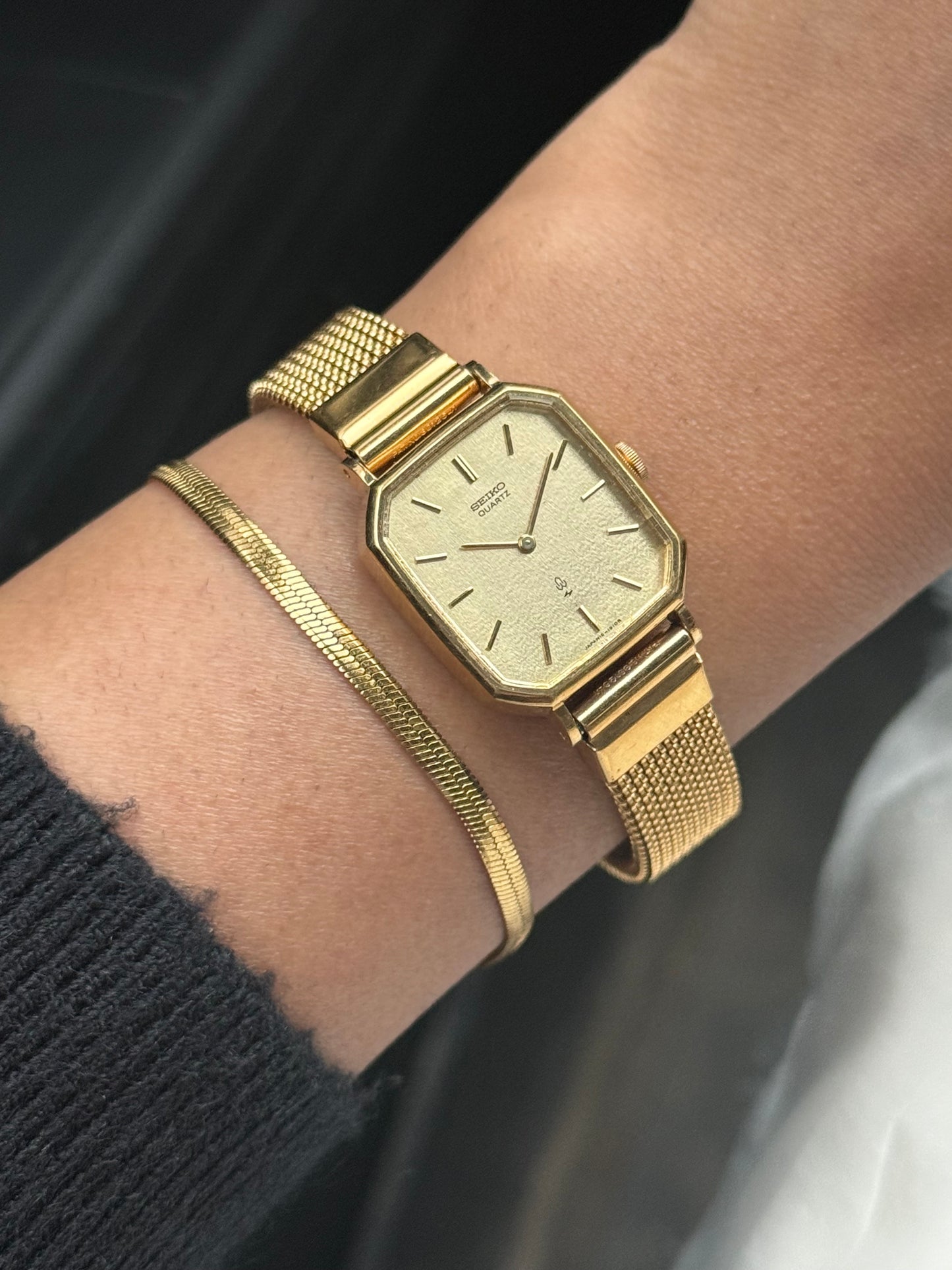 Vintage Seiko Gold Plated Tank Watch