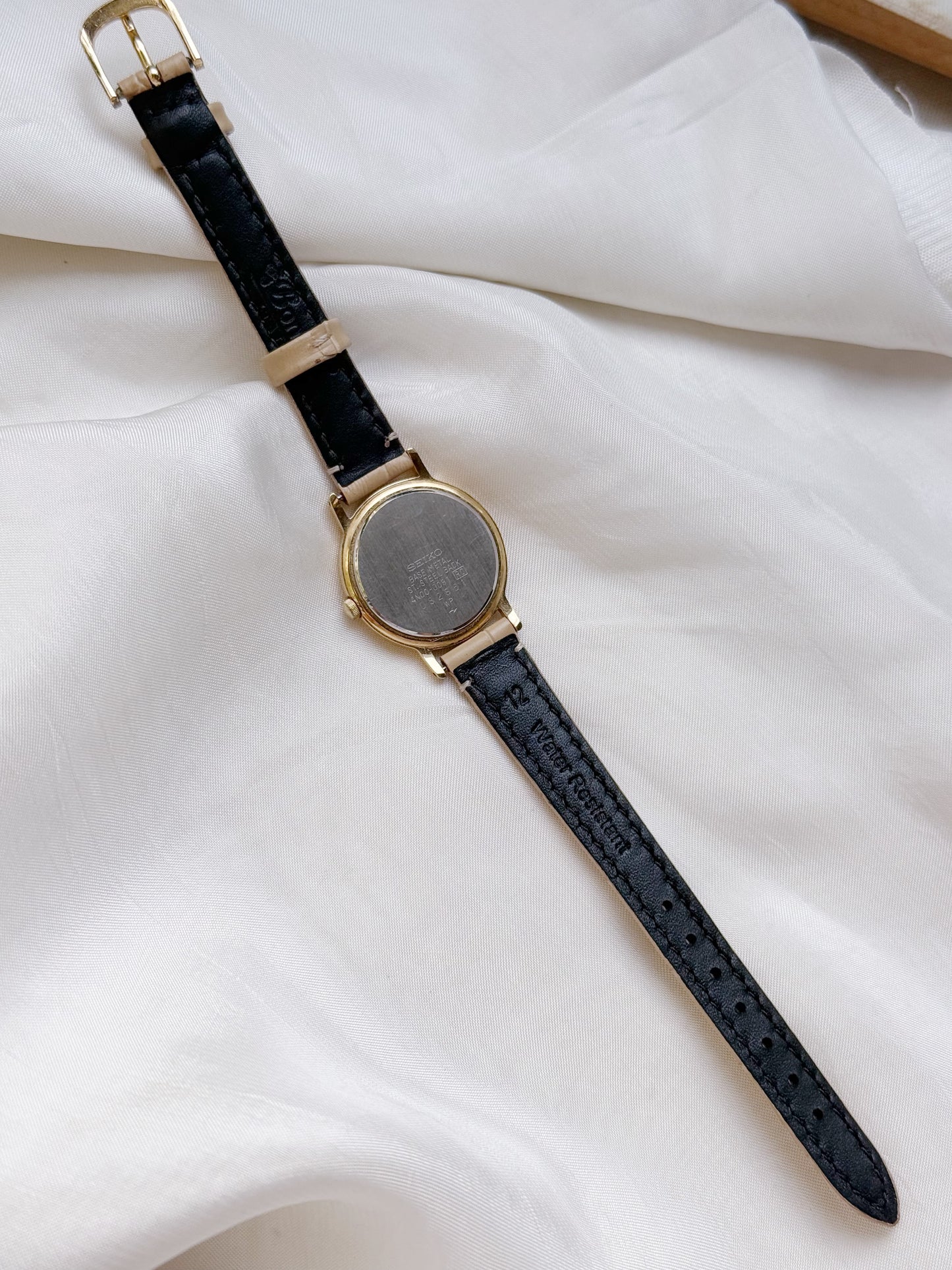 Rare Seiko Roman Numeral Leather Strap Watch