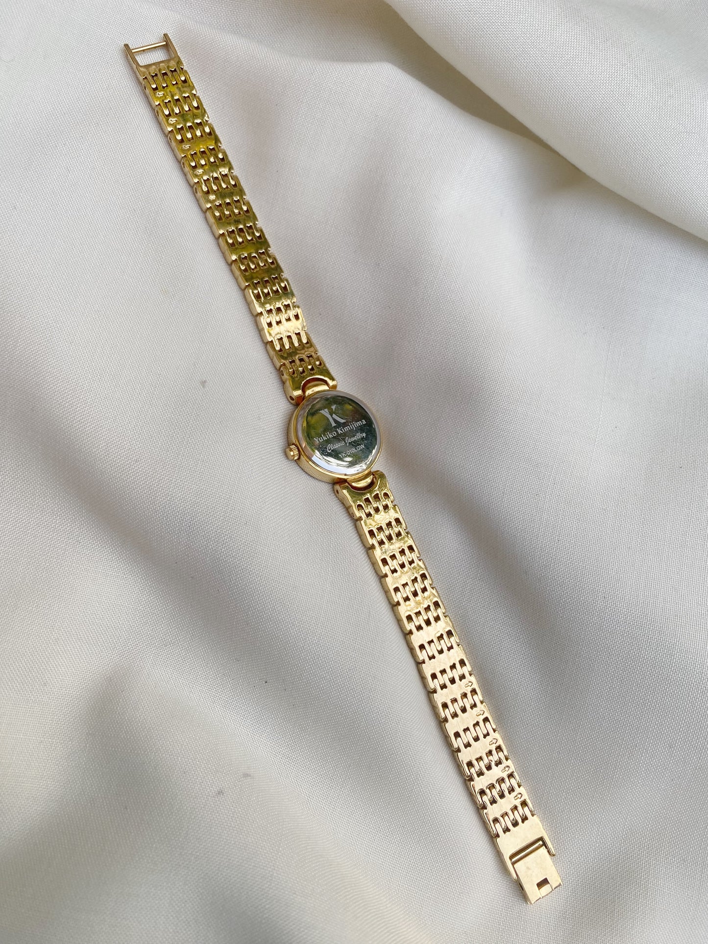 Vintage Gold plated stones watch