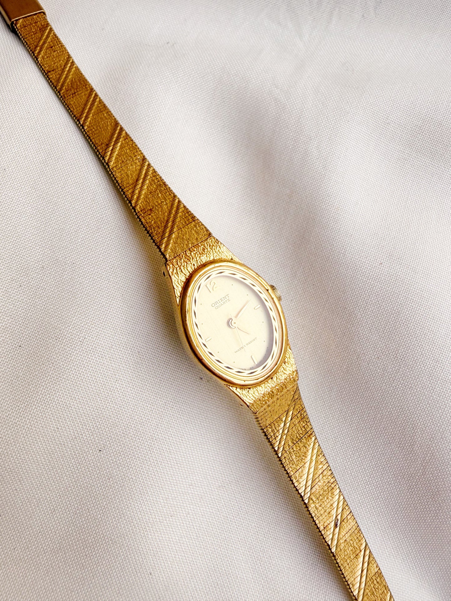 Orient Oval dial gold plated women’s watch