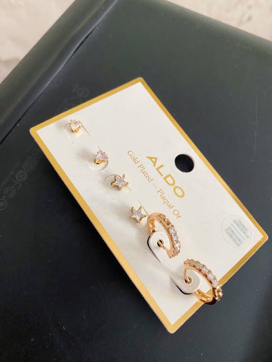 Aldo 3-Pack earrings | Premium gold plated