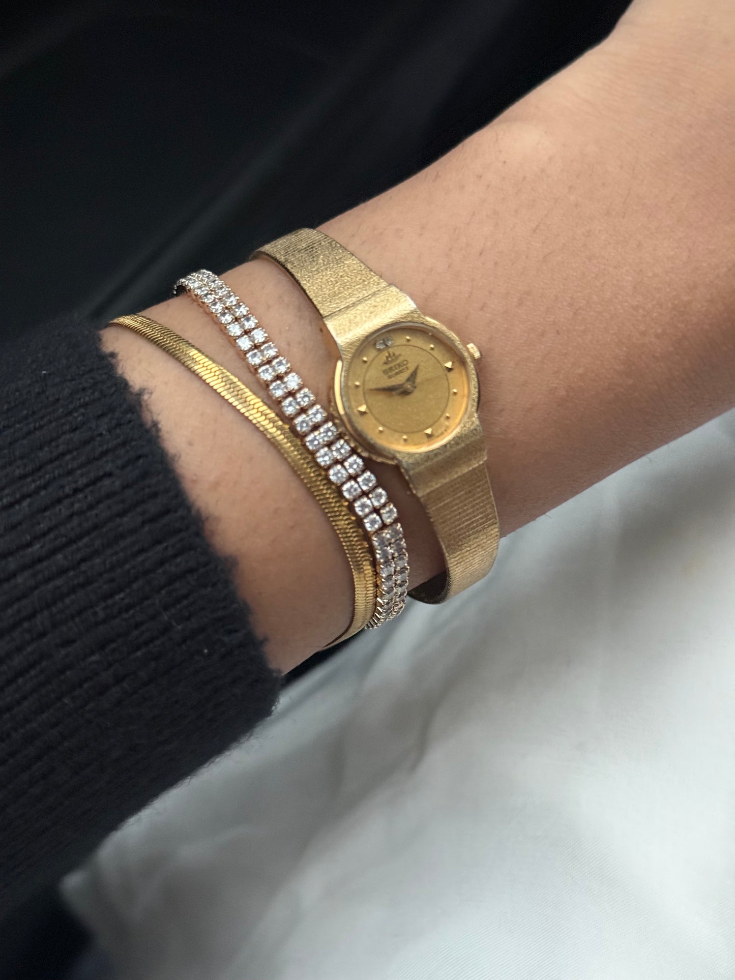 Vintage Rare Seiko gold plated watch for women