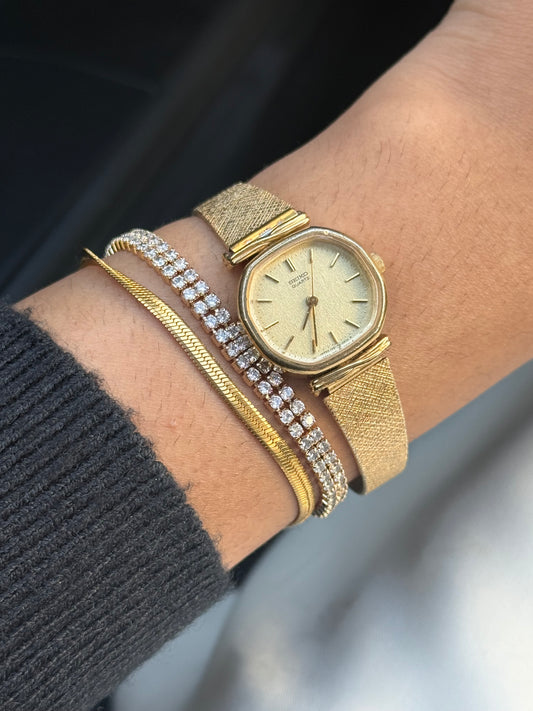 Vintage Seiko gold plated watch for women