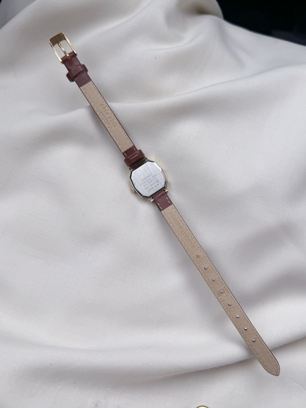 Seiko Rare leather strap watch