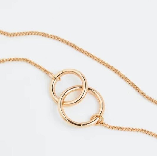 H&M infinity loops pendant necklace