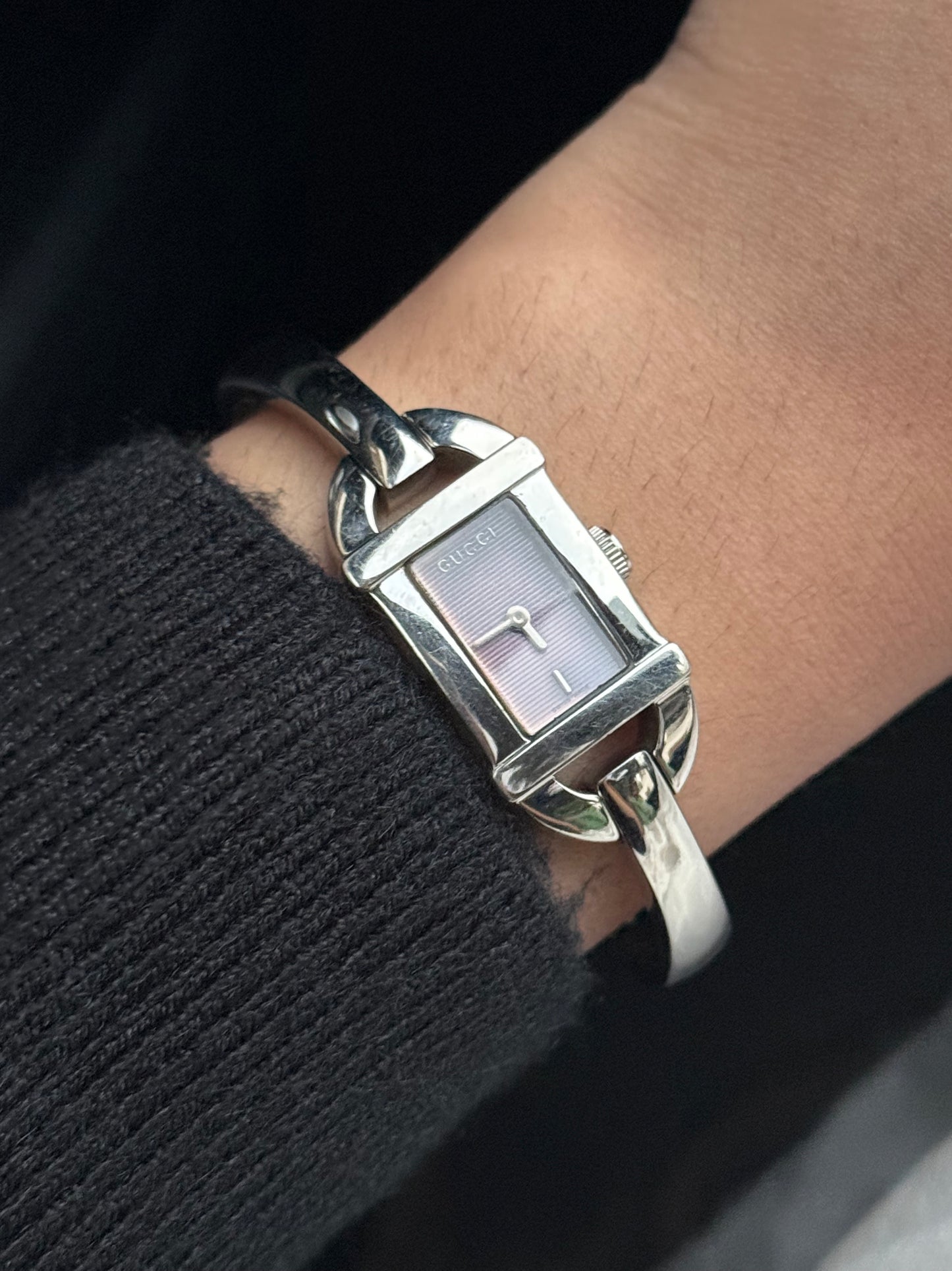 Gucci Rare Silver Bangle watch