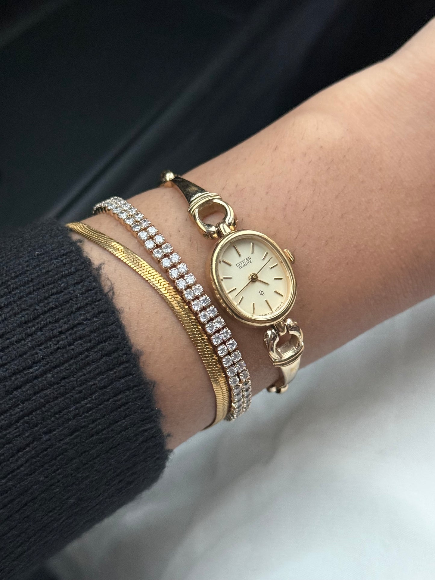 Dainty Citizen Oval Dial watch