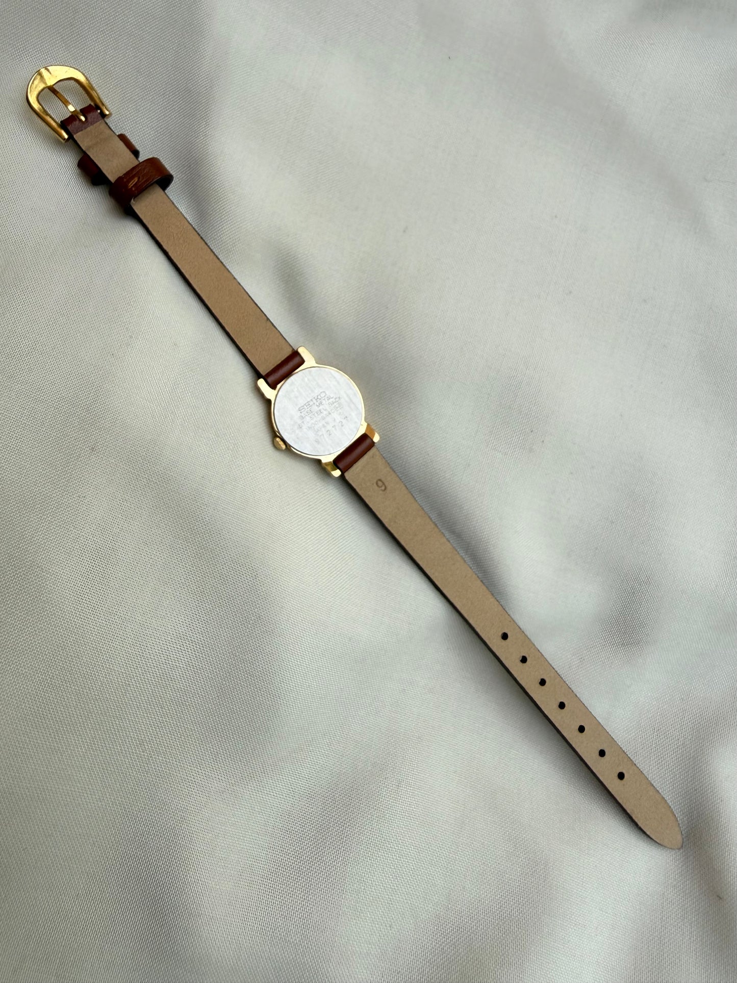 Seiko Small Dial Leather Strap Watch