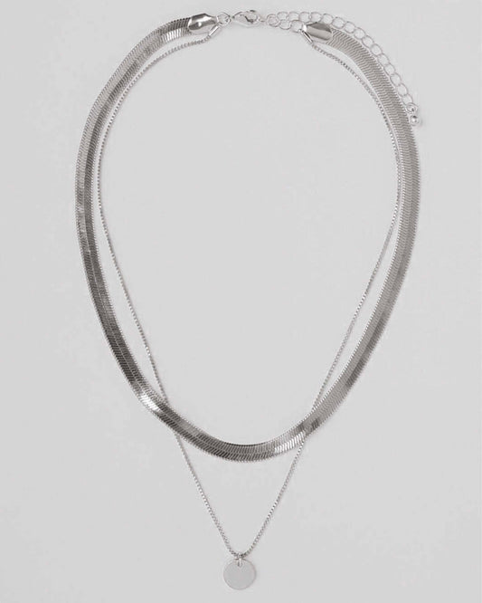 H&M Two strand necklace with snake chain