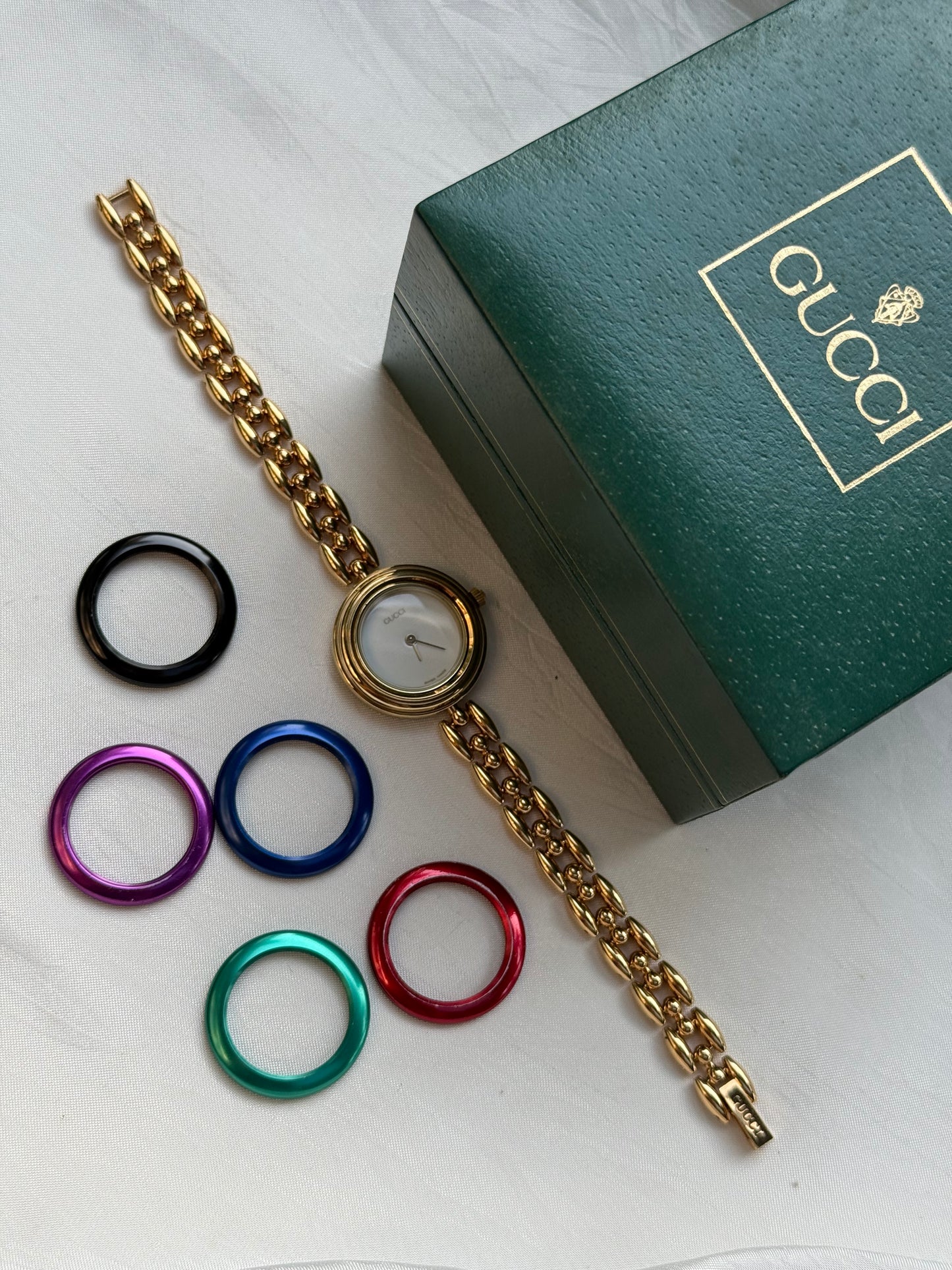 Gucci Interchangeable Bezel Set - 6 Bezels, Boxed