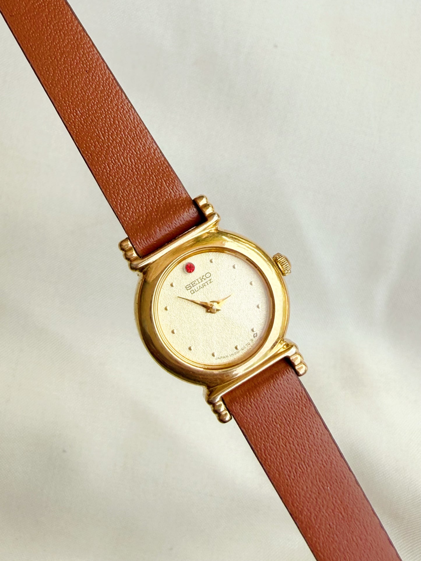 Seiko Small Dial Leather Strap Watch