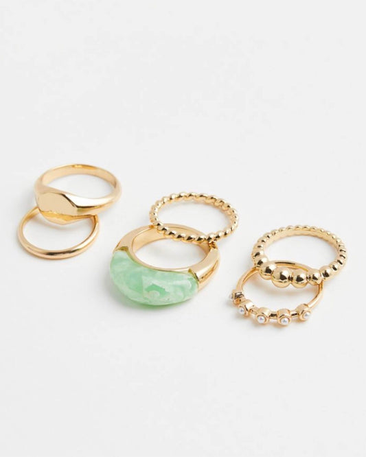 H&M chunky gold rings