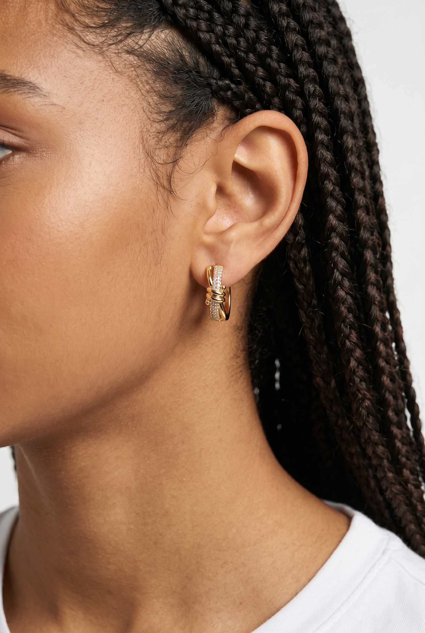 Tiffany Knot Hoops