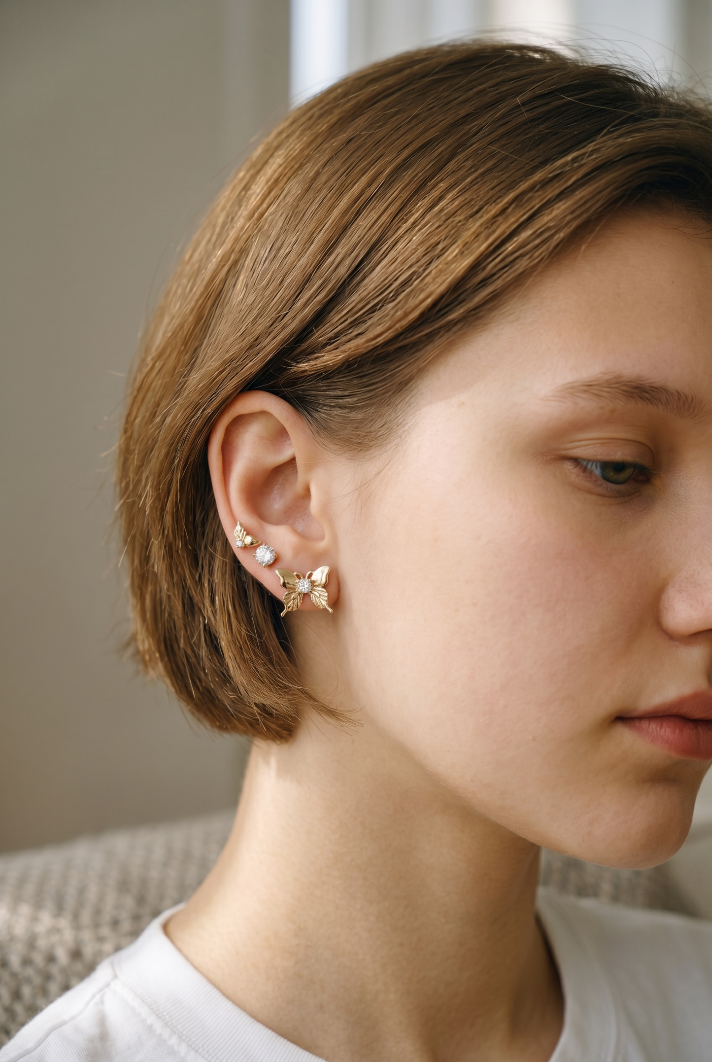 Dainty Three Pair Studs