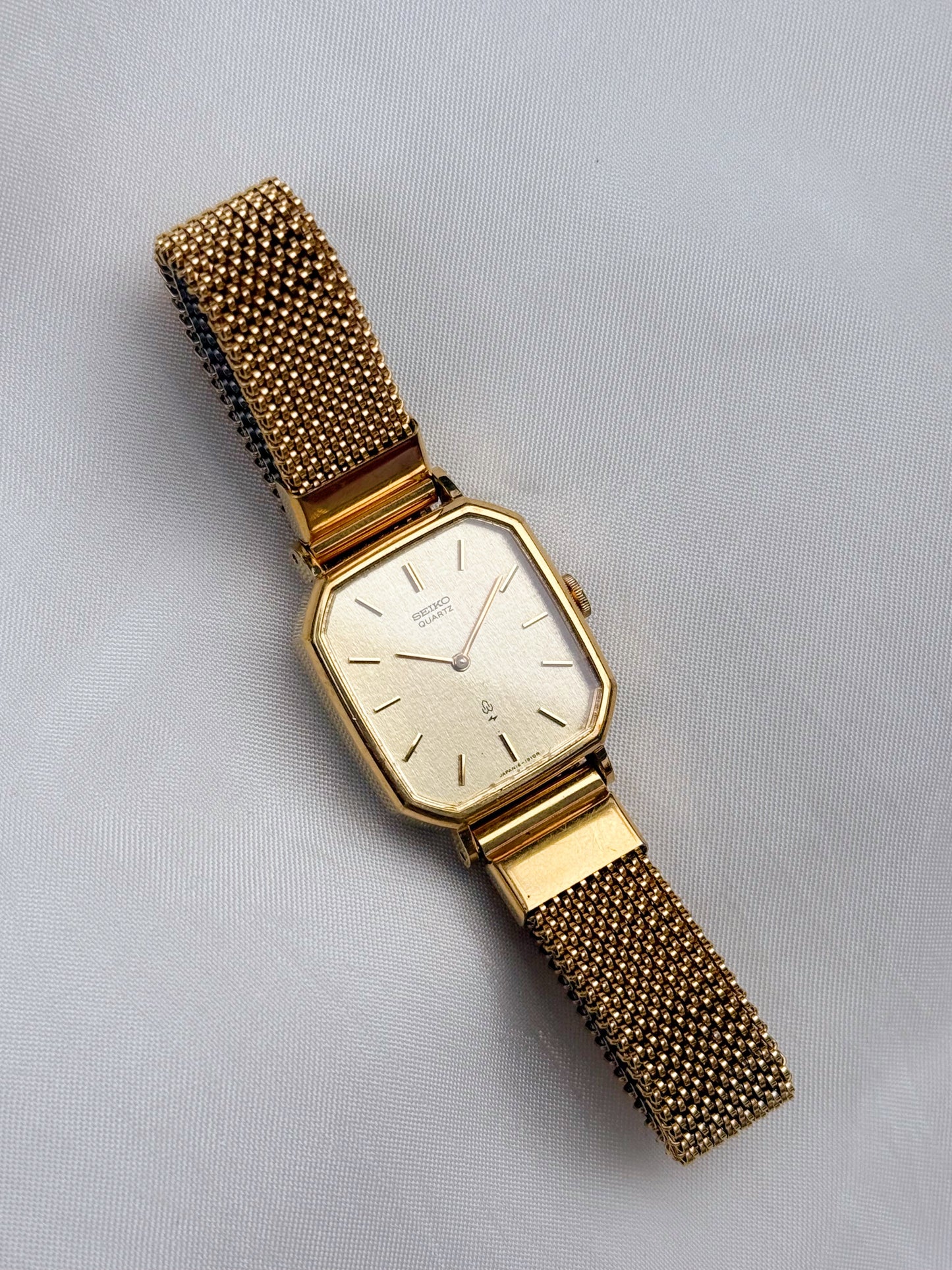Vintage Seiko Gold Plated Tank Watch