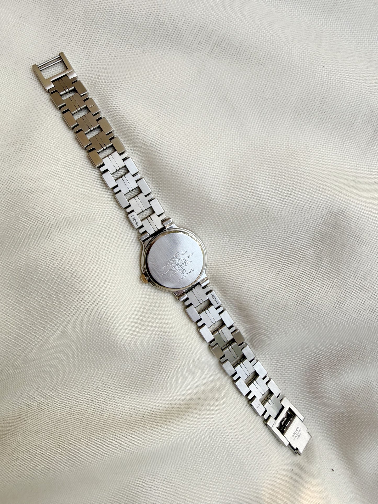 Seiko Exceline MOP Dial silver watch