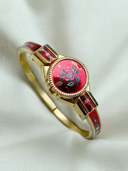 PEEKABOO FLORAL WATCH