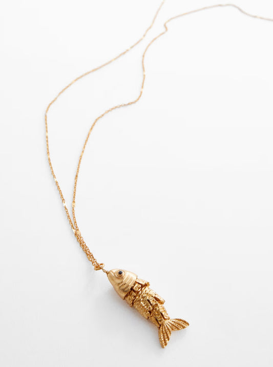 MNG fish pendant necklace