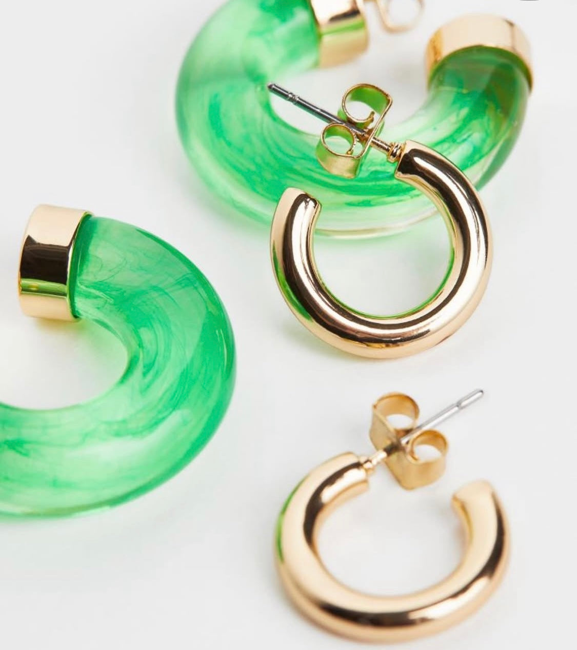 H&M green earrings