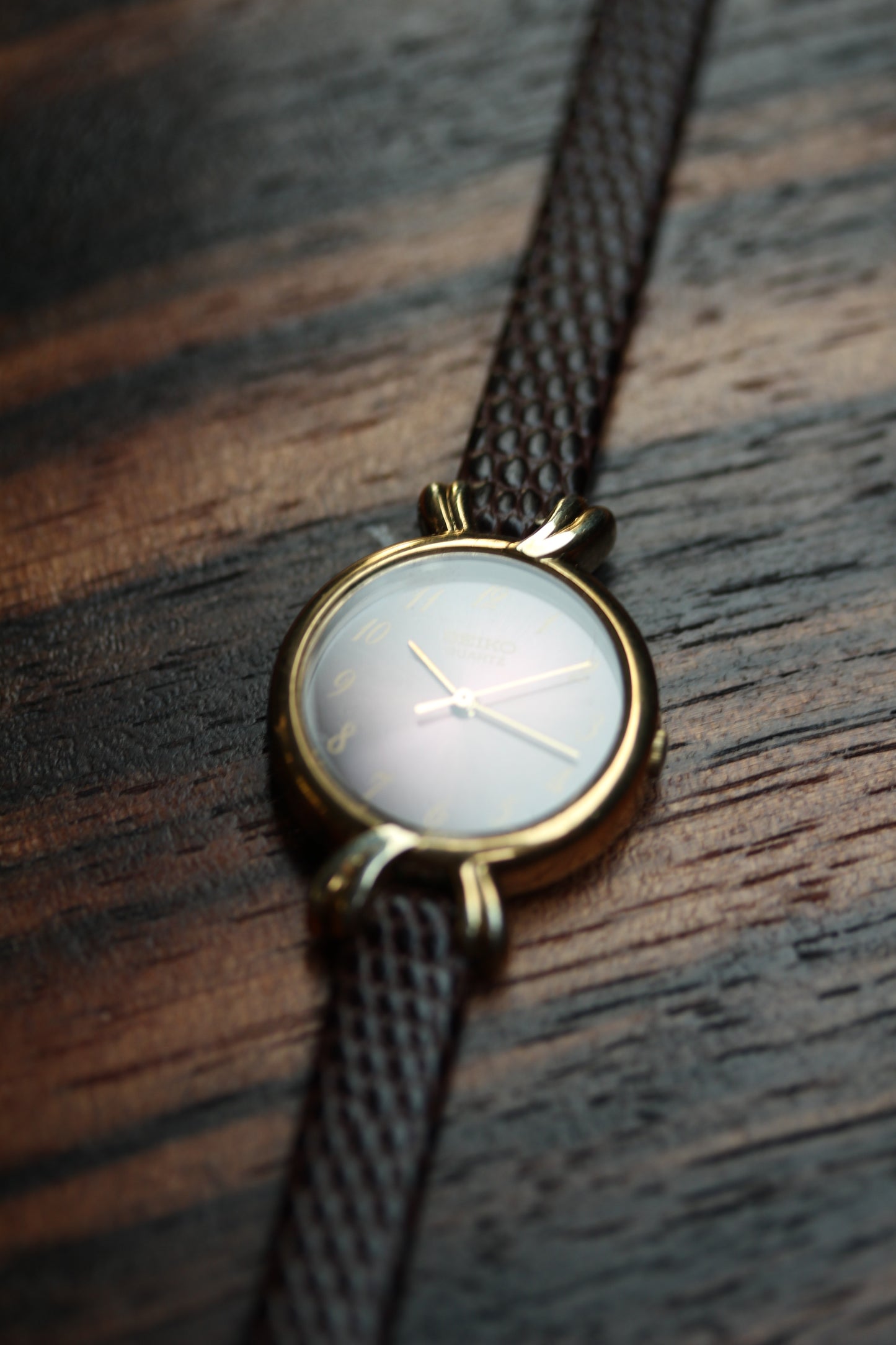 Seiko rare leather strap watch