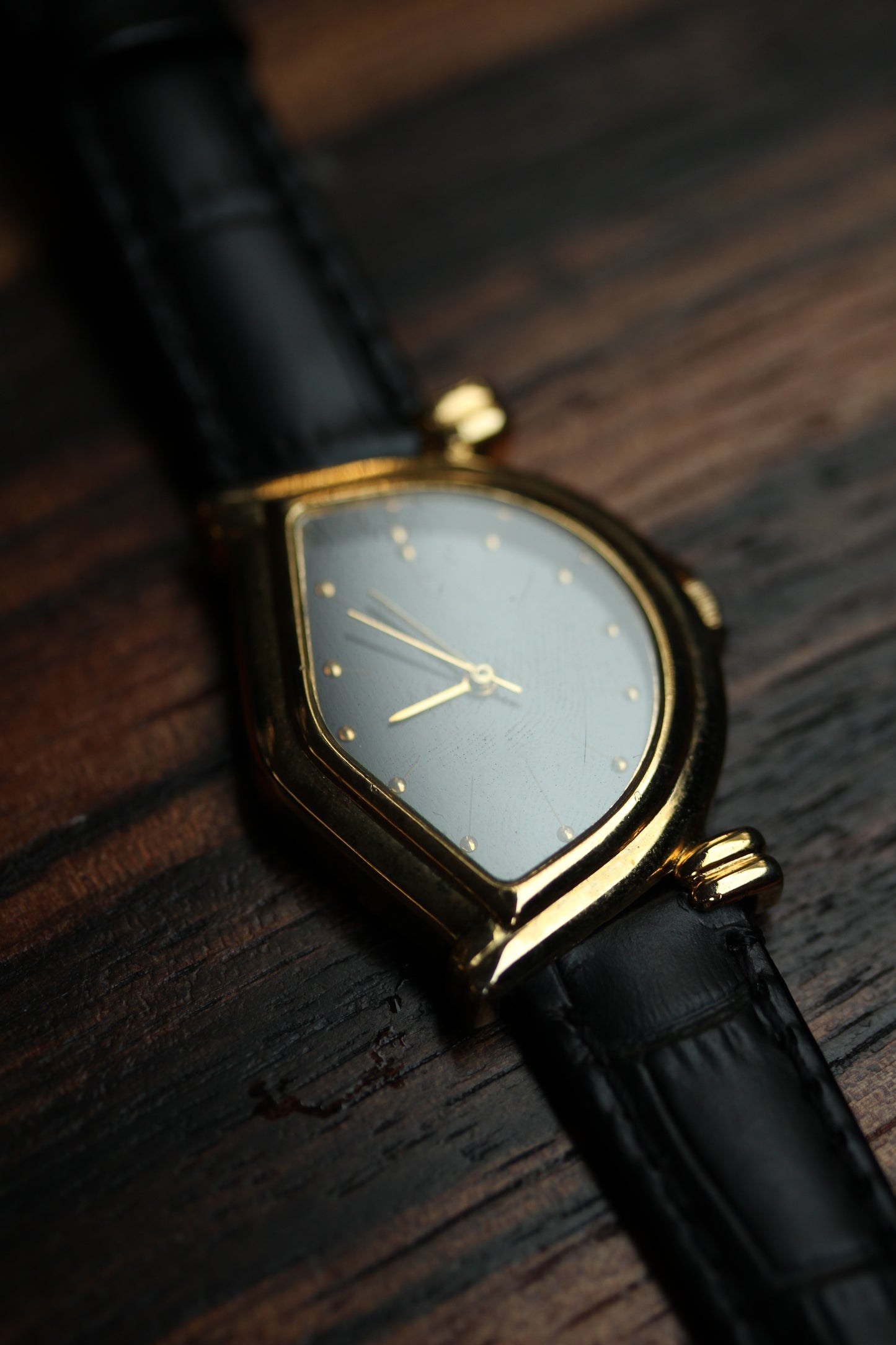 Vintage asymmetrical dial watch
