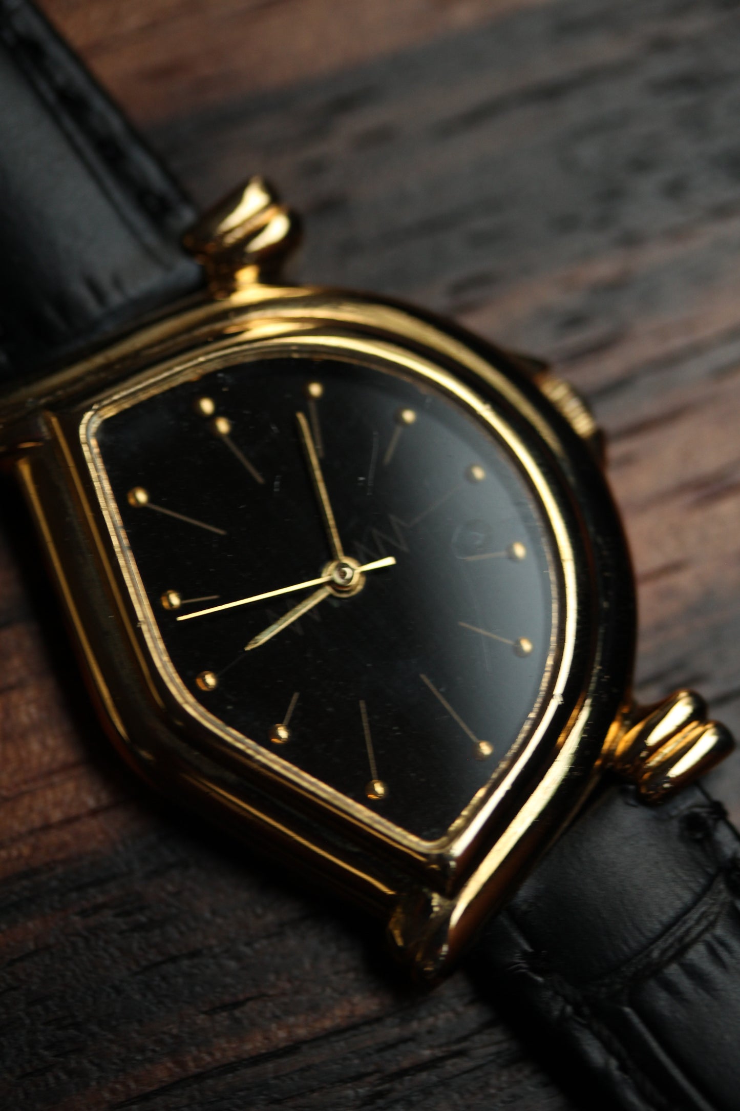 Vintage asymmetrical dial watch
