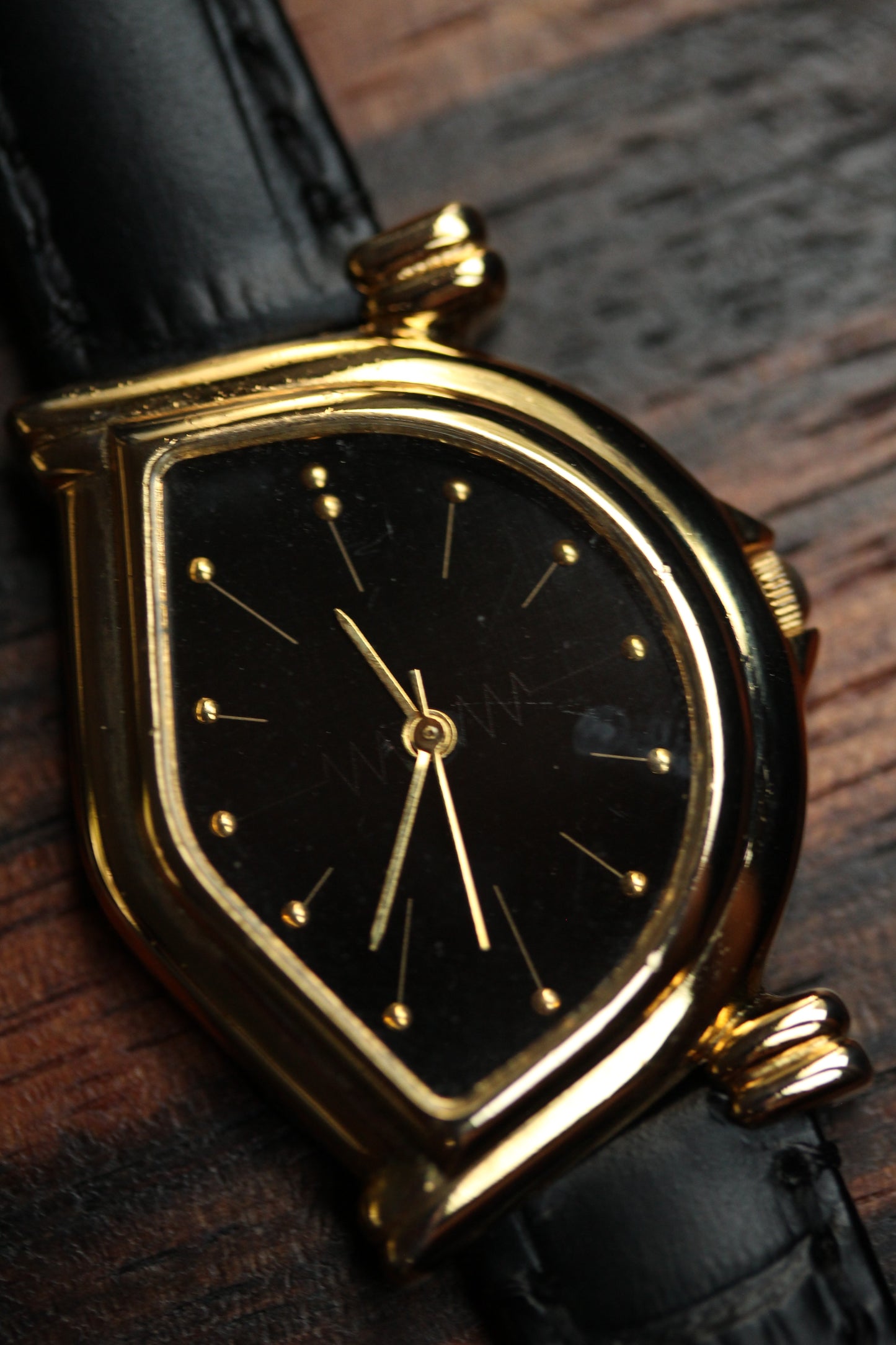 Vintage asymmetrical dial watch