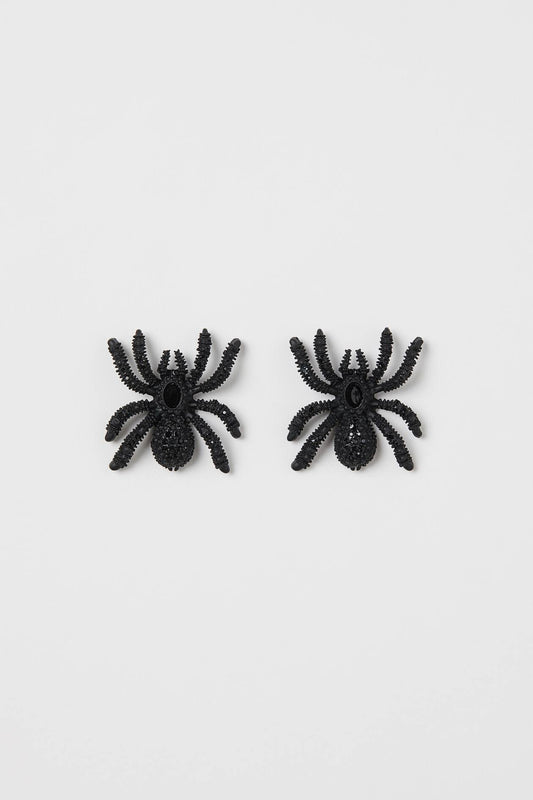 H&M SPIDER EARRINGS black