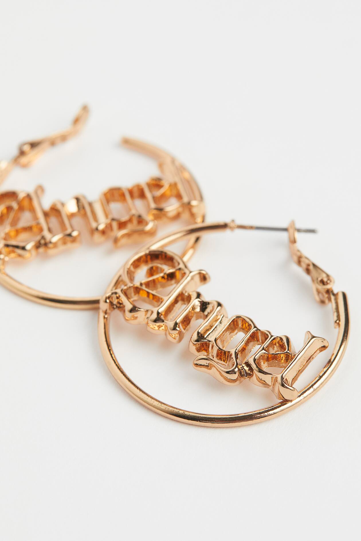 H&M Gold-coloured/Angel Earrings