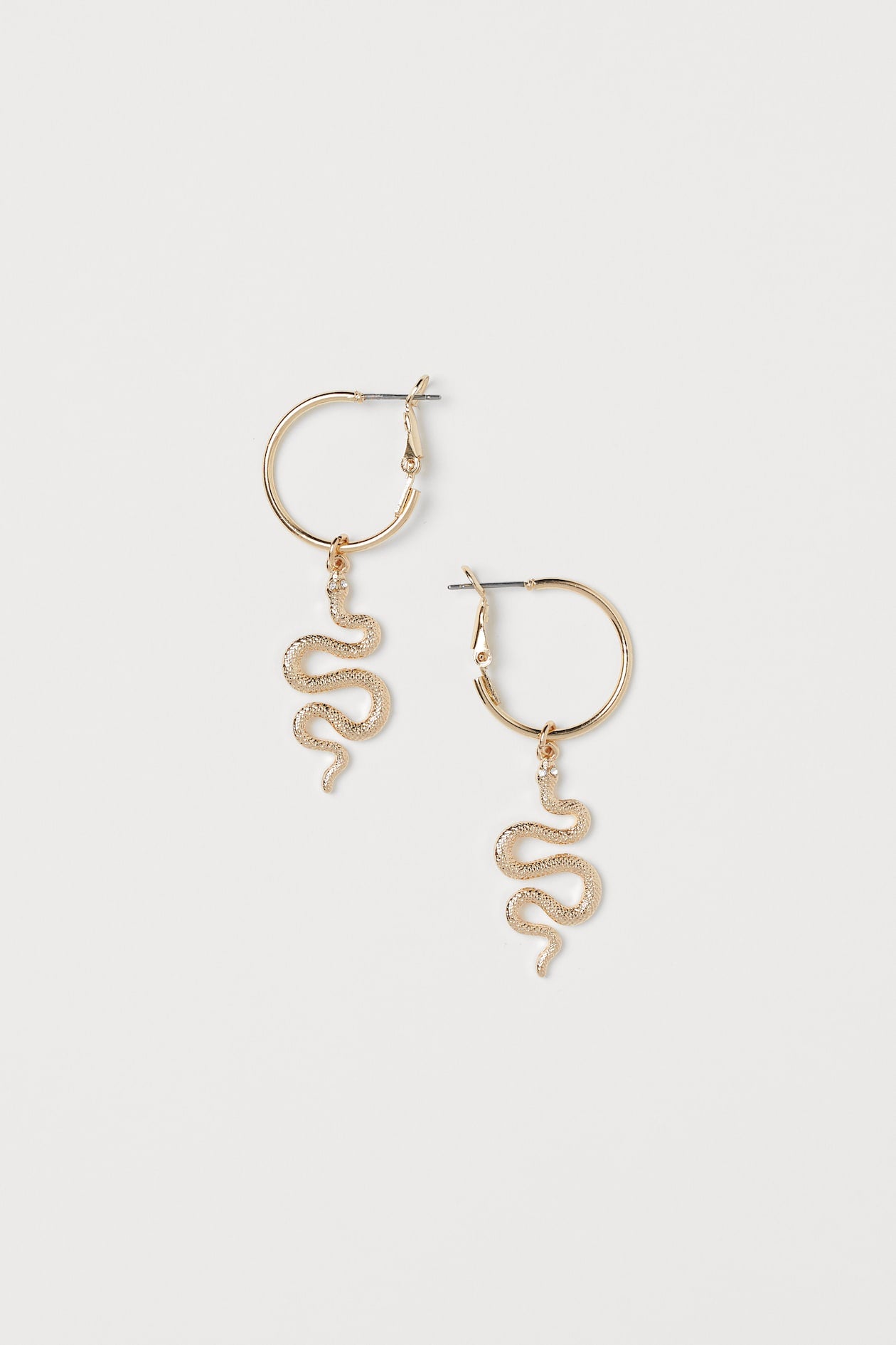 H&M SNAKE-PENDANT EARRINGS