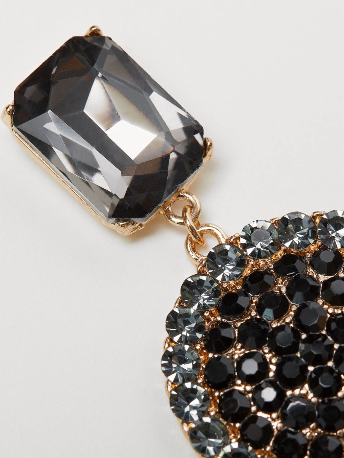 H&M black style earrings